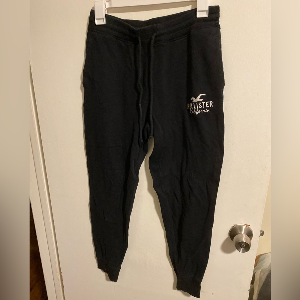 hollister black jogger sweatpants